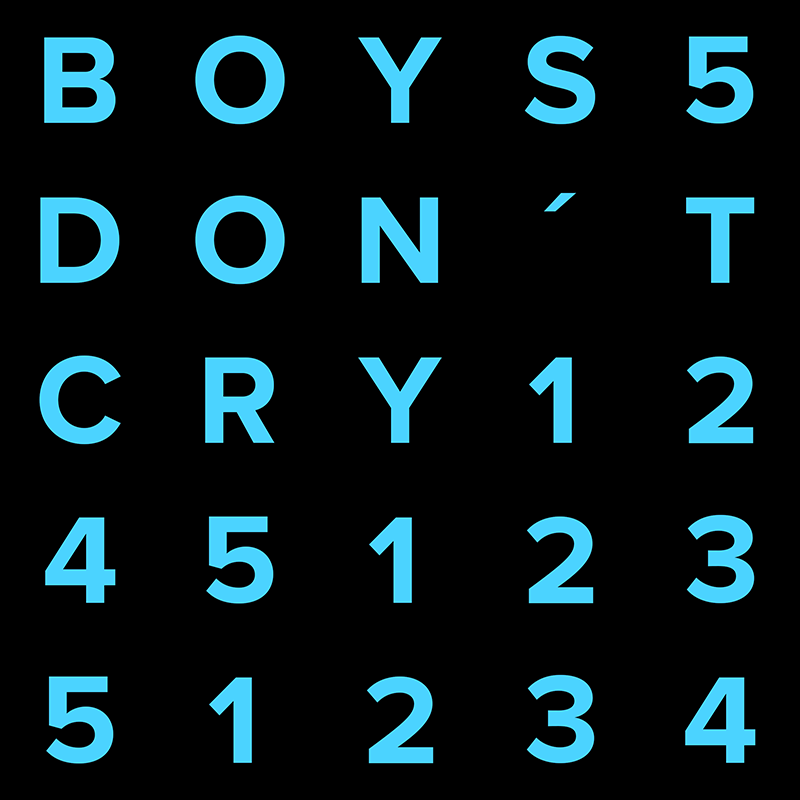 boys dont cry - Checksum ist eine Open Edition NFT zum zweijährigen Jubiläum als NFT-Künstler. Konzeptkunst aus dem Jahr 2015 neu als NFT-Edition aufgelegt.