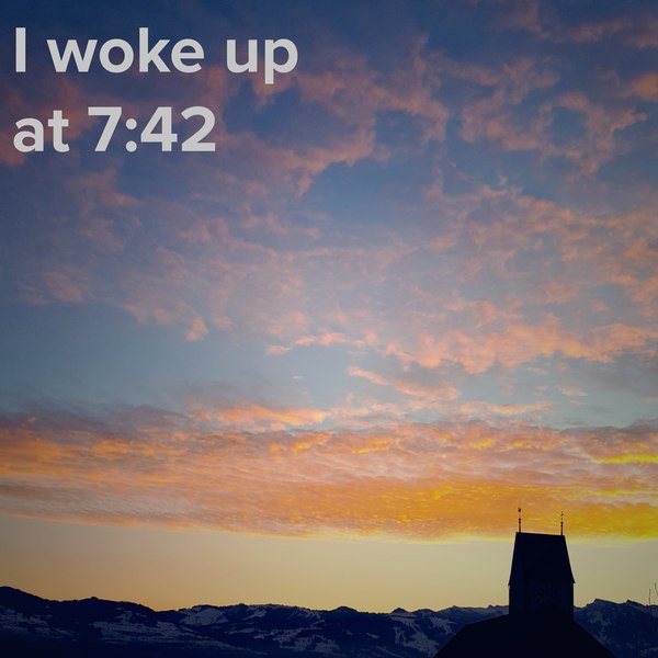 Kollektion Sunrise - I woke up at - 10. Dezember im Adventskalender 2023