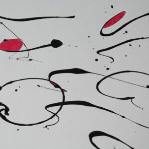 Tag 04022007 - Konzeptkunst aus dem Jahr 2007 mit Acrylfarbe und Buntstift auf Papier, 32 x 24 cm, Unikat von Raphael Dudler.
