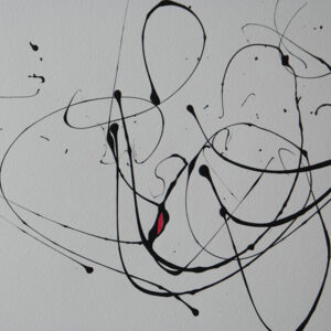 Tag 04032007 - Konzeptkunst aus dem Jahr 2007 mit Acrylfarbe und Buntstift auf Papier, 32 x 24 cm, Unikat von Raphael Dudler.