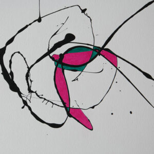 Tag 06022007 - Konzeptkunst aus dem Jahr 2007 mit Acrylfarbe und Buntstift auf Papier, 32 x 24 cm, Unikat von Raphael Dudler.