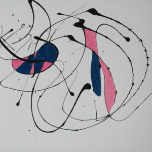 Tag 24012007 - Konzeptkunst aus dem Jahr 2007 mit Acrylfarbe und Buntstift auf Papier, 32 x 24 cm, Unikat von Raphael Dudler.