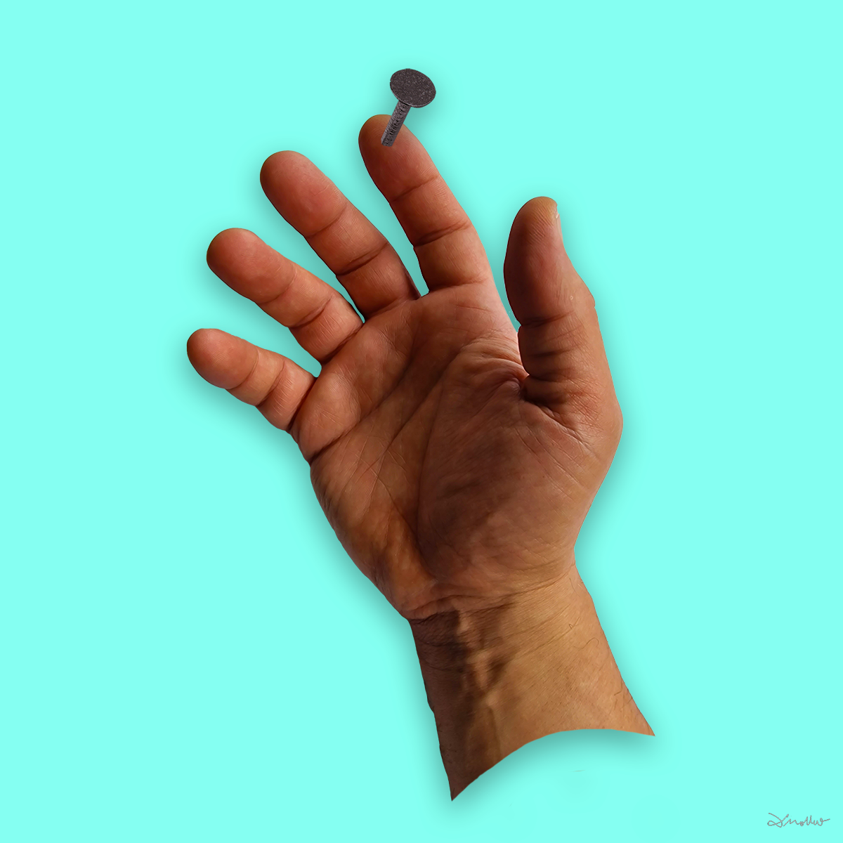 Hand On Chain - NFT-Kunst von Raphael Dudler