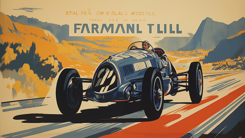 Vintage Car Racing 01 - Downloaddatei zum Thema Autorennsport als Plakat, Poster oder Druck auf Alu-Dibond bestens geeignet. Hohe Qualität, Grossformat.