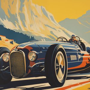 Vintage Car Racing 04 - Downloaddatei zum Thema Autorennsport als Plakat, Poster oder Druck auf Alu-Dibond bestens geeignet. Hohe Qualität, Grossformat.
