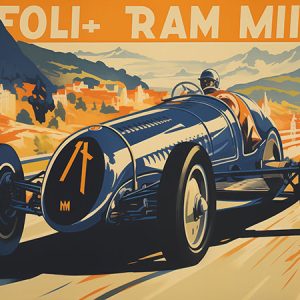 Vintage Car Racing 05 - Downloaddatei zum Thema Autorennsport als Plakat, Poster oder Druck auf Alu-Dibond bestens geeignet. Hohe Qualität, Grossformat.