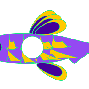 Fisch 35 ist ein Designelement aus 88 Varianten des Modelabels AMEN.fashion. Das Label steht für Toleranz, Respekt und friedliches Zusammenleben der Völker.