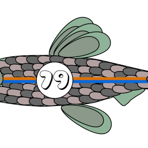 Fisch 79 ist ein Designelement aus 88 Varianten des Modelabels AMEN.fashion. Das Label steht für Toleranz, Respekt und friedliches Zusammenleben der Völker.