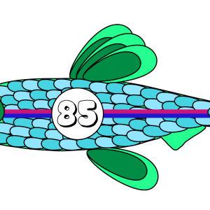 Fisch 85 ist ein Designelement aus 88 Varianten des Modelabels AMEN.fashion. Das Label steht für Toleranz, Respekt und friedliches Zusammenleben der Völker.