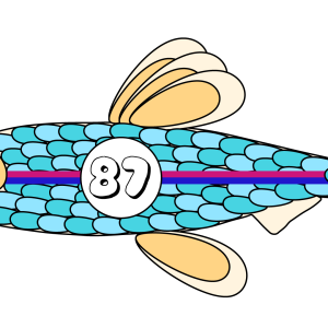 Fisch 87 ist ein Designelement aus 88 Varianten des Modelabels AMEN.fashion. Das Label steht für Toleranz, Respekt und friedliches Zusammenleben der Völker.